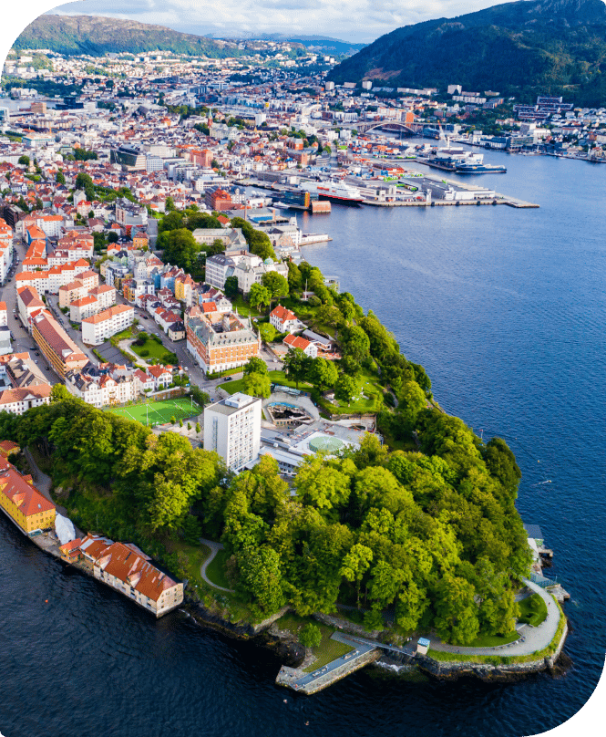 Oversiktsbilde Nordnes - Bergen